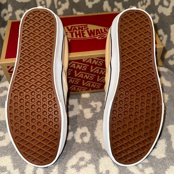 Vans Classic Slip-On Theory Checkerboard 🍯 Honey Peach🍑 New 🆕 & Never Worn - Picture 10 of 17